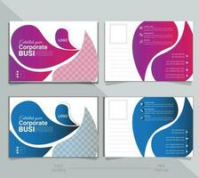 Facile abstrait forme Publier carte conception modèle pour entreprise affaires agence, vecteur Publier carte conception modèle pour entreprise affaires