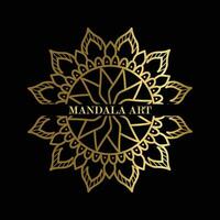 luxe mandala Contexte avec d'or arabesque modèle arabe islamique est style. Ramadan style décoratif mandala. mandala pour imprimer, affiche, couverture, brochure, prospectus, bannière. vecteur