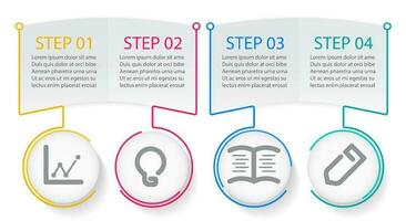 infographie modèle pour présentation affaires vecteur