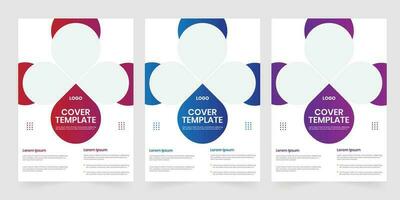 commercialisation agence impression brochure prospectus et commercial publication conception vecteur