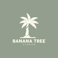 banane arbre logo, banane arbre Facile silhouette conception, plante icône symbole vecteur illustration