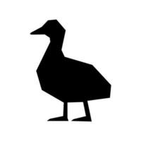 canard icône vecteur. oiseau illustration signe. chasse symbole. OIE logo. vecteur