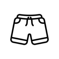 plage un pantalon noir blanc icône dans ligne style. Icônes pour logos, sites Internet, applications, et plus vecteur