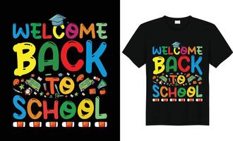 vecteur retour à école impression prêt des gamins école, affiche, tasse, t chemise conception