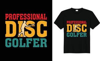 disque le golf vecteur T-shirt affiche agresser conception vecteur