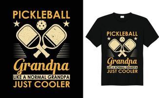 vecteur pickleball T-shirt conception ou pickleball affiche conception ou pickleball illustration