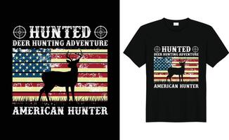 cerf chasse T-shirt conception chasse T-shirt vecteur