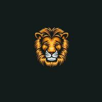 vecteur tête Lion logo illustration