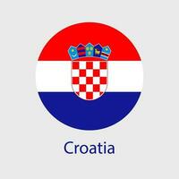 Croatie drapeau vecteur Icônes ensemble de des illustrations