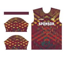 Football football Jersey conception pour sublimation ou football Football Jersey conception vecteur