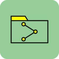 partager la conception d'icônes vectorielles vecteur