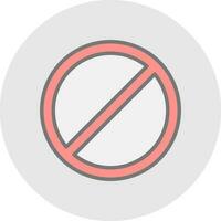 interdire la conception d'icônes vectorielles vecteur
