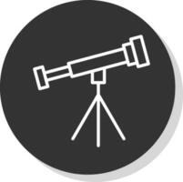 conception d'icône de vecteur de télescope