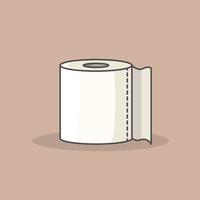 rouleau de papier toilette de fichier vectoriel. notion d'hygiène vecteur