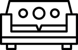 conception d'icône de vecteur de canapé