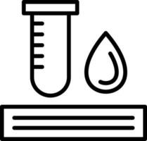 conception d'icône de vecteur de test sanguin