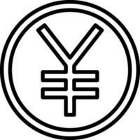 yen vecteur icône conception