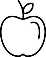 Pomme fruit vecteur icône conception