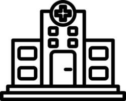 conception d'icône de vecteur d'hôpital
