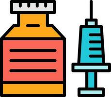 conception d'icône de vecteur de vaccination