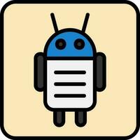 Android personnage vecteur icône conception