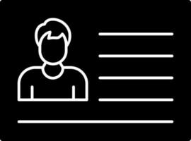 conception d'icône de vecteur d'identification