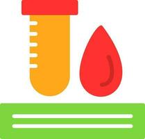 conception d'icône de vecteur de test sanguin