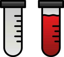 conception d'icône de vecteur de tube à essai