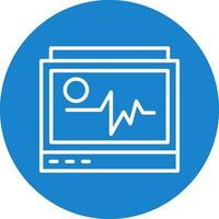 conception d'icône vectorielle moniteur ecg vecteur