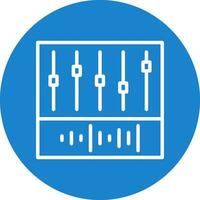 conception d'icône de vecteur d'égaliseur