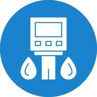conception d'icône de vecteur de glucomètre