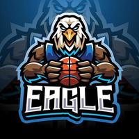 création de logo de mascotte esport eagle sport vecteur