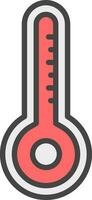 conception d'icône de vecteur de thermomètre