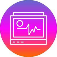 conception d'icône vectorielle moniteur ecg vecteur