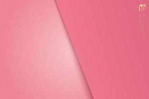 dimension du papier rose chevauchant l'arrière-plan de la couche avec une ombre. conception de motif géométrique pastel abstrait. vous pouvez utiliser pour une brochure, une carte, un dépliant, une affiche, une bannière web, etc. illustration vectorielle vecteur