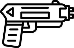 conception d'icône de vecteur de pistolet paralysant