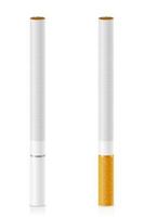 Cigarettes avec filtre blanc illustration vectorielle stock isolé sur fond vecteur