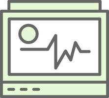 conception d'icône vectorielle moniteur ecg vecteur