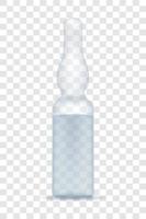 Ampoule médicale pour injection stock vector illustration isolé sur fond blanc