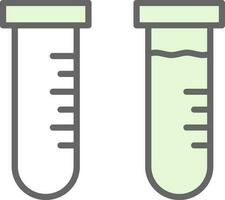 conception d'icône de vecteur de tube à essai