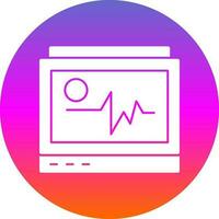 conception d'icône vectorielle moniteur ecg vecteur