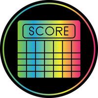 conception d'icône de vecteur de score