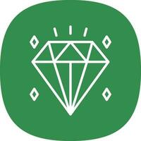conception d'icône de vecteur de diamant