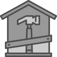 maison réparation vecteur icône conception