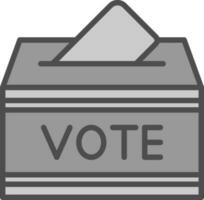 conception d'icône de vecteur de vote