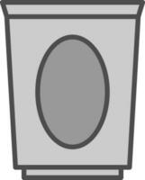 conception d'icône de vecteur de poubelle