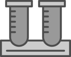 conception d'icônes vectorielles de tubes à essai vecteur