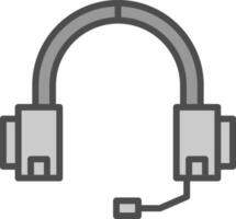 conception d'icône de vecteur de casque