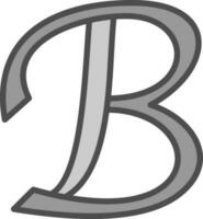 lettre b vecteur icône conception
