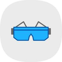 sécurité des lunettes de protection vecteur icône conception